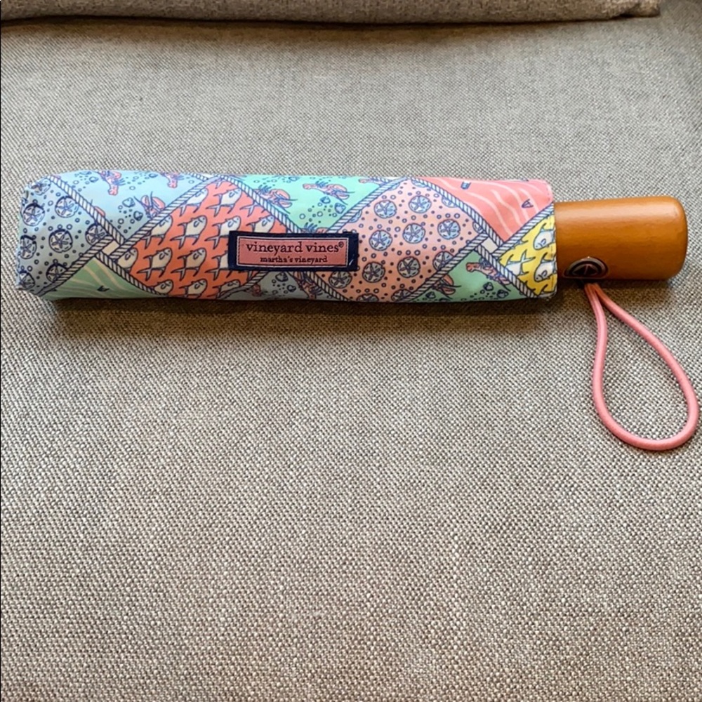 Vineyard Vines Patchwork Umbrella NWOT